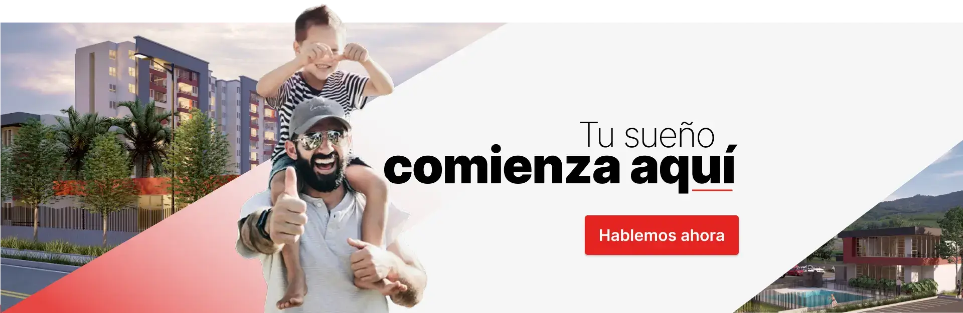 banner de familia feliz